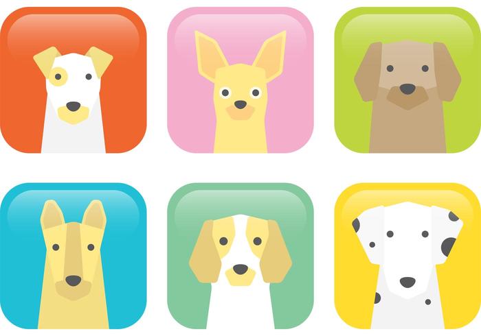 Iconos De Vector De Perros