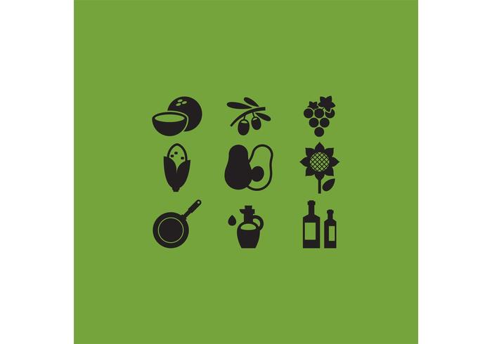 Cooking Oil Vector Icons Cooking Oil Vector Icons