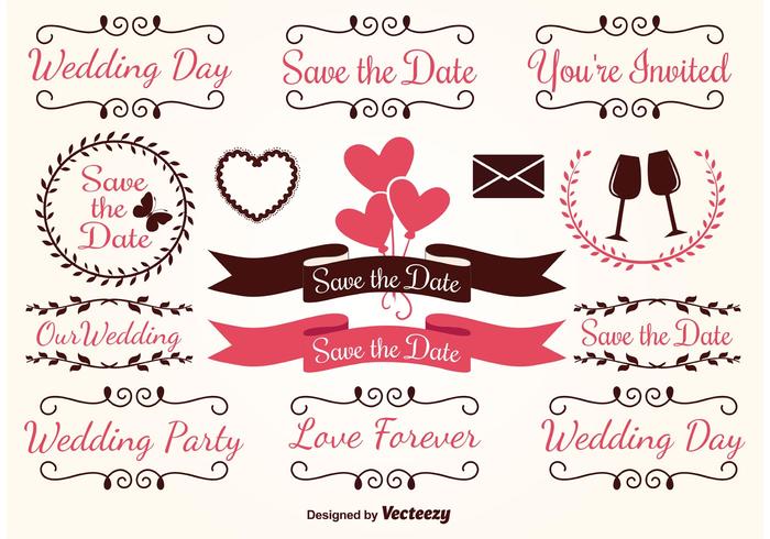 Wedding Vector Elements Wedding Vector Elements