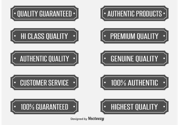 Quality Vector Labels