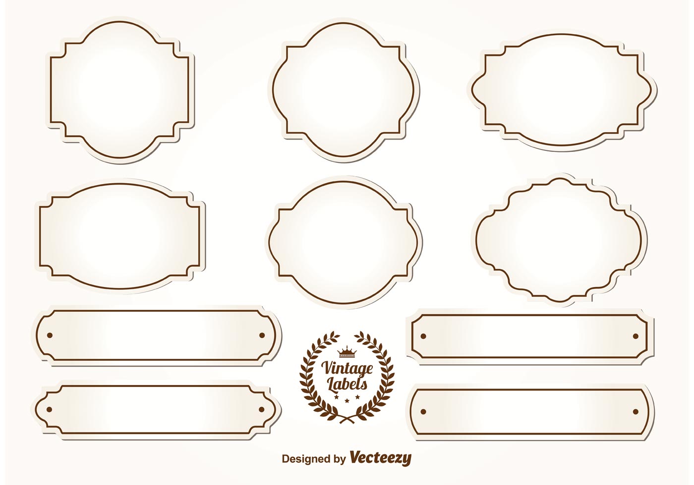 blank vintage label template