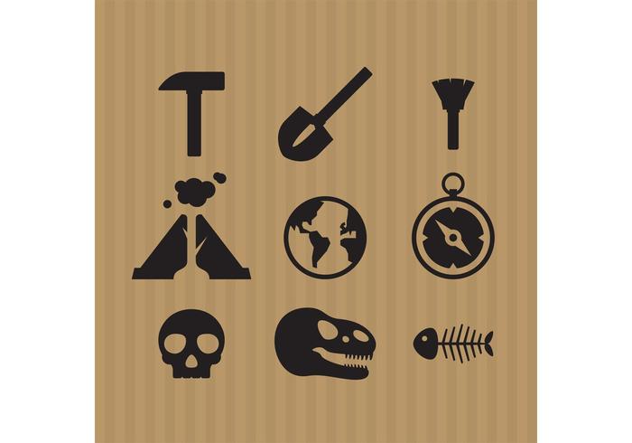 Arqueología Icono Vectores