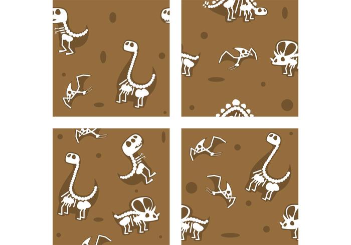 Dinosaur Fossil Vector Backgrounds