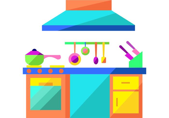 Modern Kitchen Vector Modern Kitchen Vector