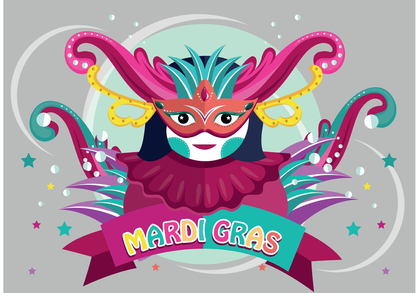mardi gras labels