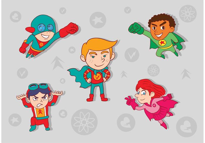 Superhero Kid Vectors 