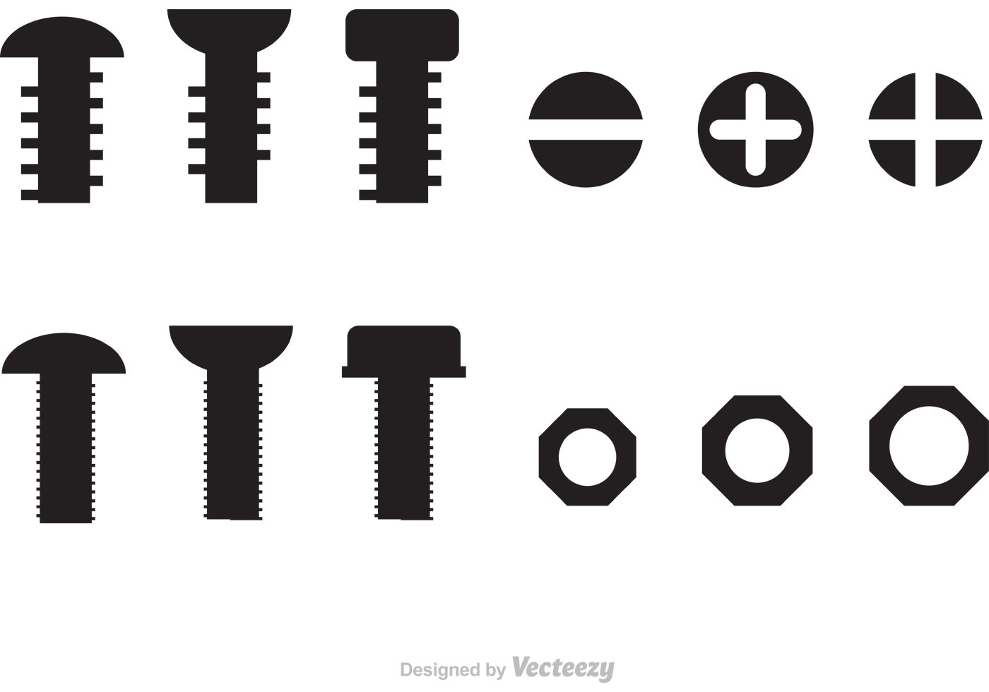 Download Nuts and Bolts Vectors 83101 Vector Art at Vecteezy