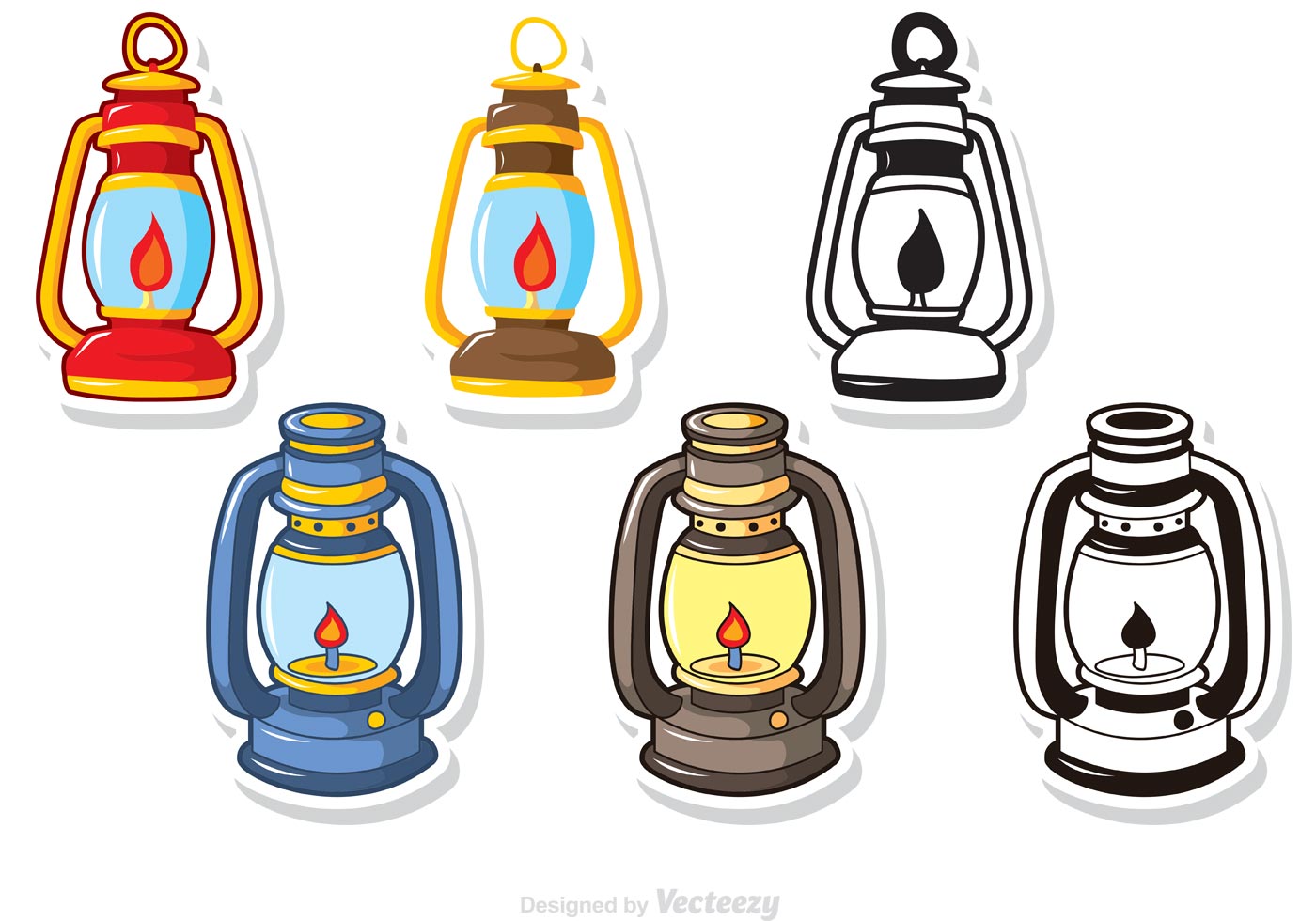 Gas Lamp Vectors Pack - Download Free Vector Art, Stock 