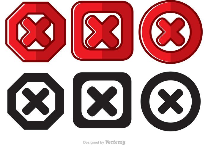 Cancelled Icon Vectors 