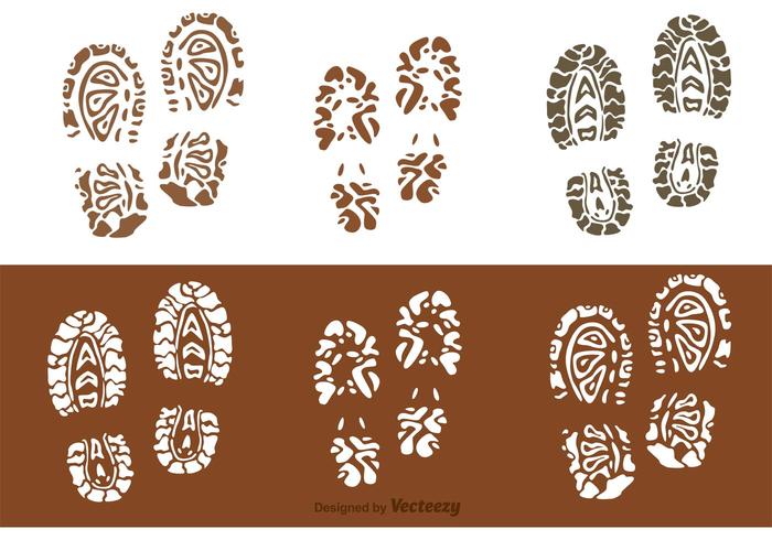 Muddy Footprints Vectors 