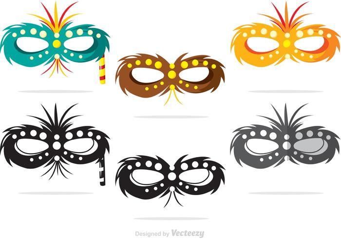 Mardi Gras Mask Vectors