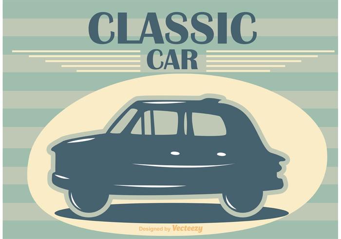 Classic Car Vector Poster 