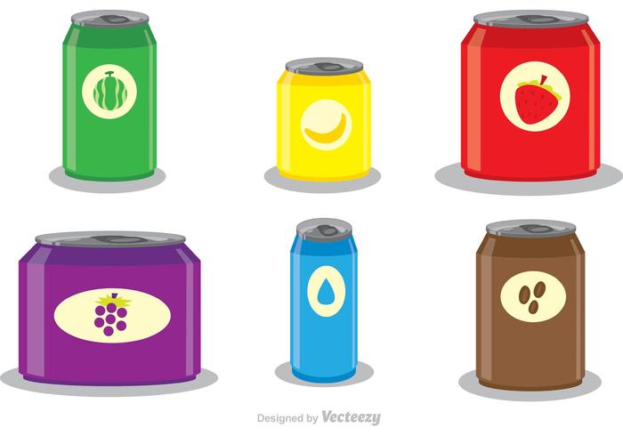 Soda Can Template Vectors 