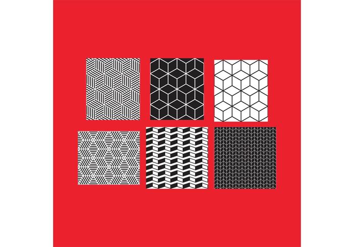 Simple BW Patterns 7 vector