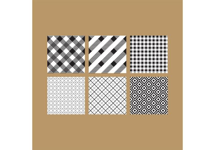 Simple BW Patterns 6 vector