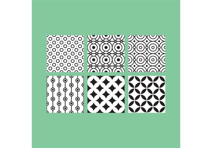 Simple BW Patterns 4 vector