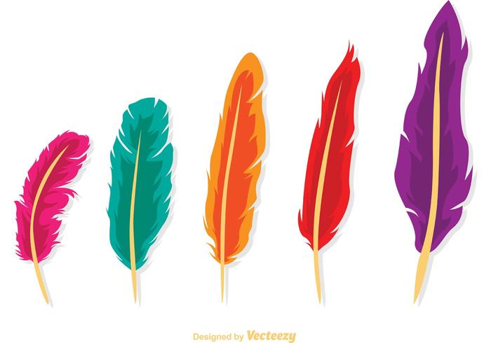 Isolated Feather Vector Pack