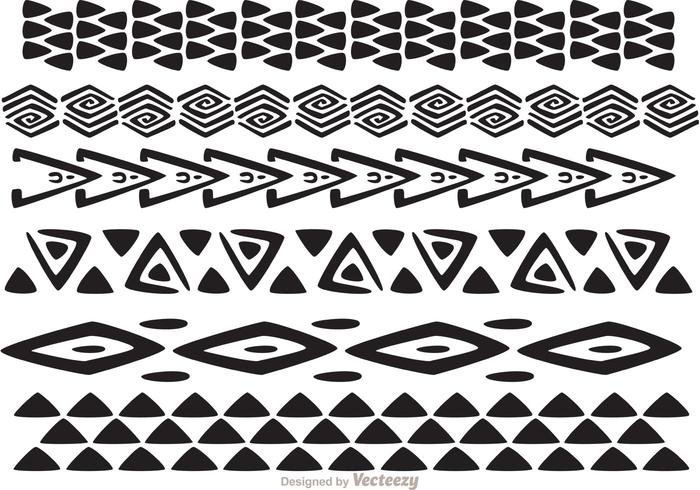 Hawaiian Tribal Pattern Vectors Pack 1