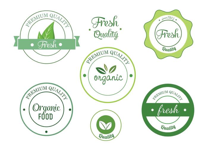 Free Eco Vector Label Set