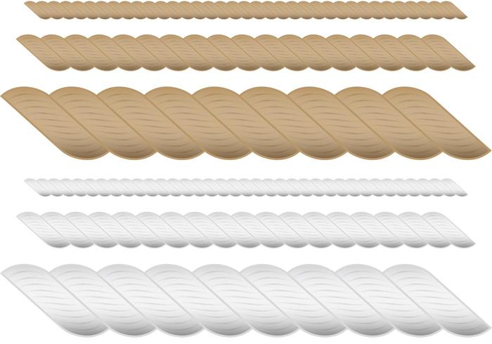 Brown and White Ropes Vectors