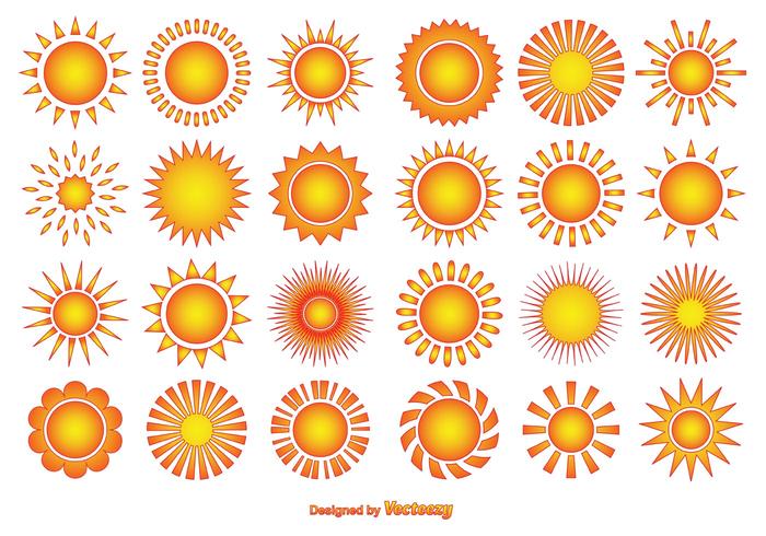 Vector Sun Shapes Vector Sun Shapes
