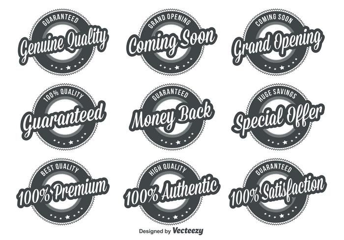 Quality Retro Badges vector