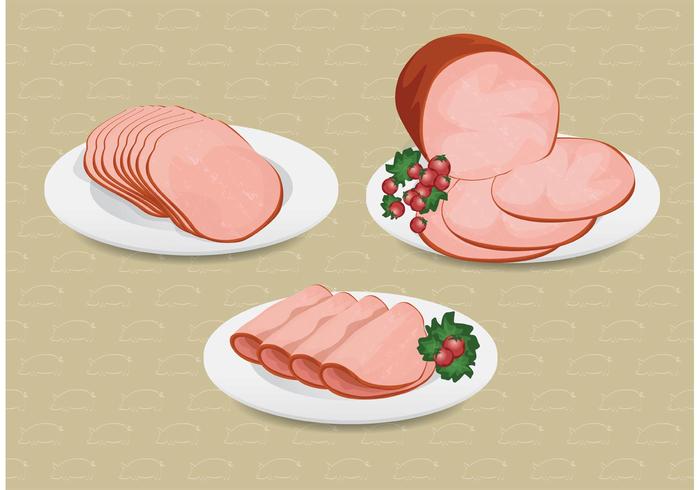 Meat Ham Vector