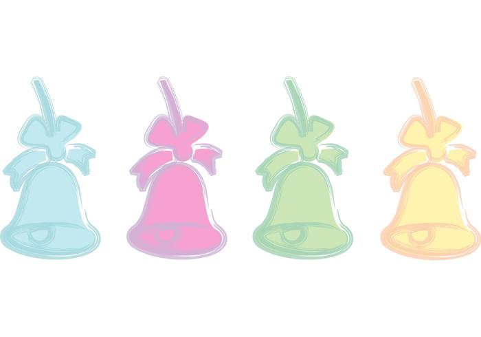 Pastel Xmas Bell Vectors Pastel Xmas Bell Vectors