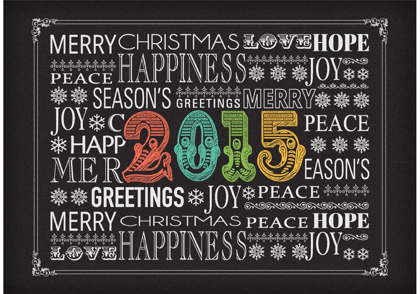 Download Free Vector Chalk New Years Eve Typography - Download Free ...
