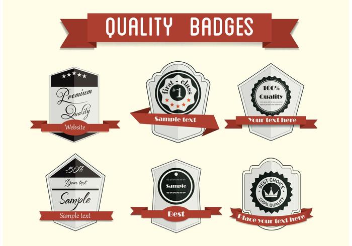 Free Vector Badge Set 2