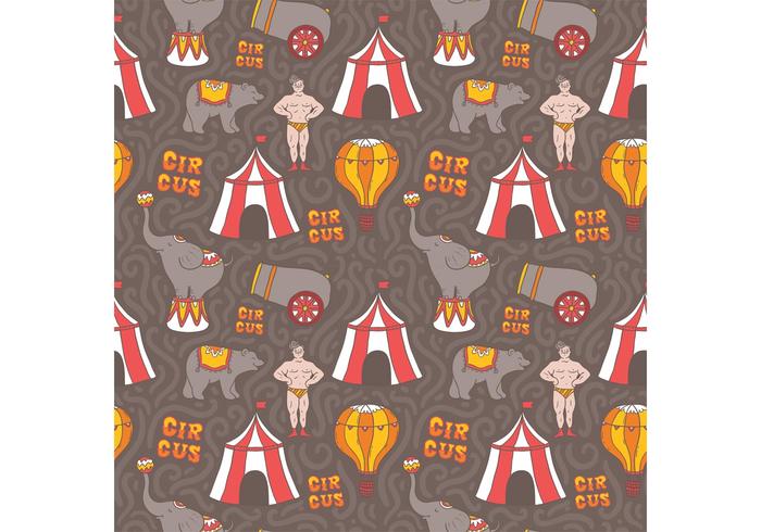 Free Vector Vintage Circus Seamless Pattern Free Vector Vintage Circus Seamless Pattern