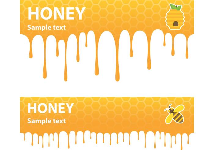 Honey Drip Background Vector 