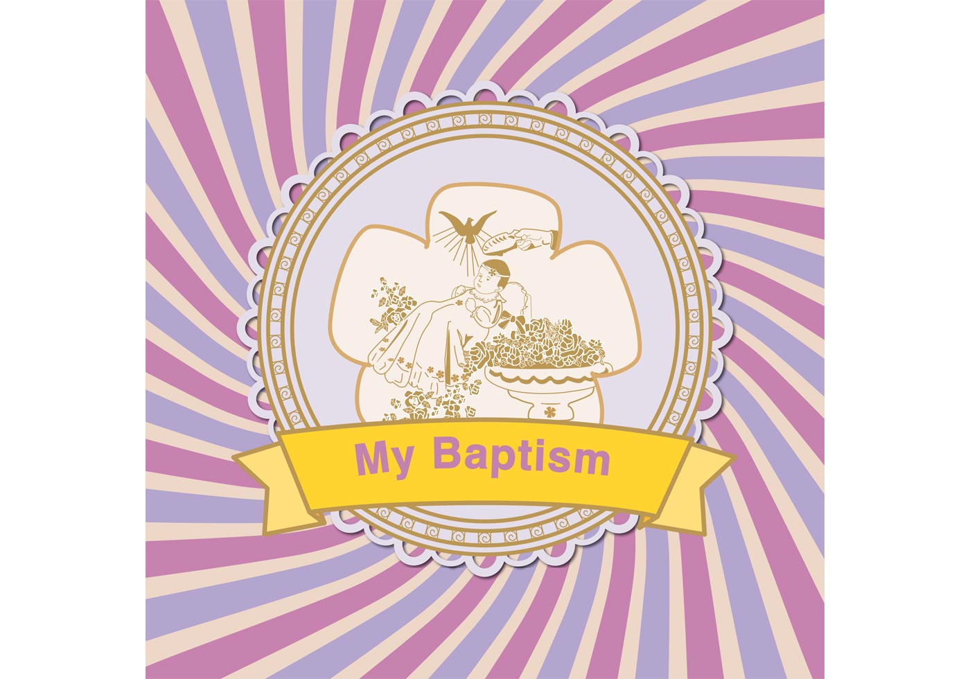 Christening Vector Background - Download Free Vector Art ...