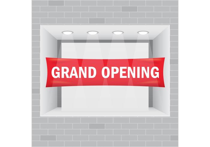 Grand Opening Showcase Vector 