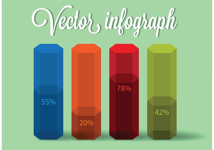 Infografía colorido vector