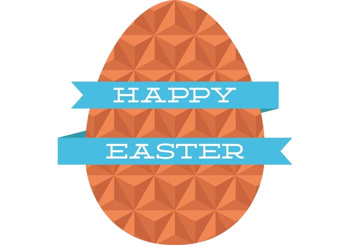 Flat Geometric Easter Egg Vector Flat Geometric Easter Egg Vector