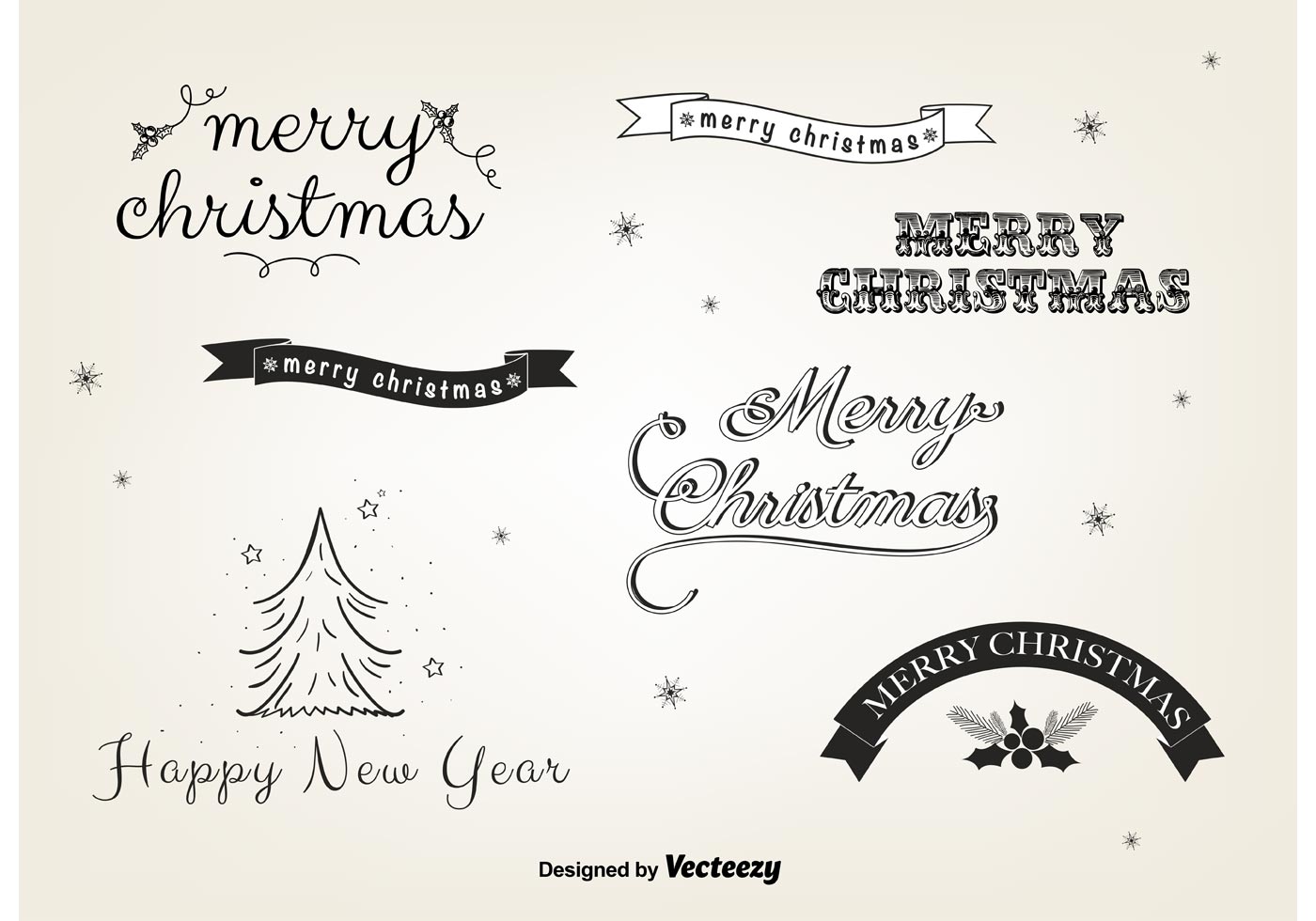 Christmas labels clip art free