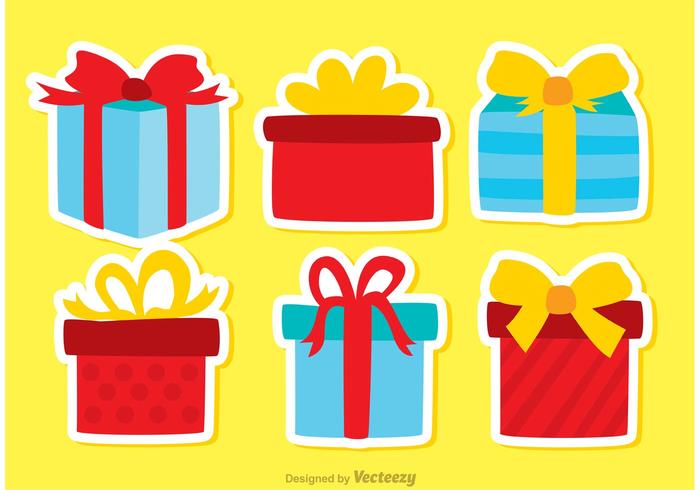 Gift Box Birthday Icon Vectors Pack