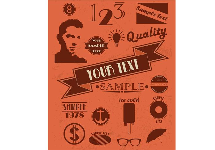 Free Retro Vector Elements 