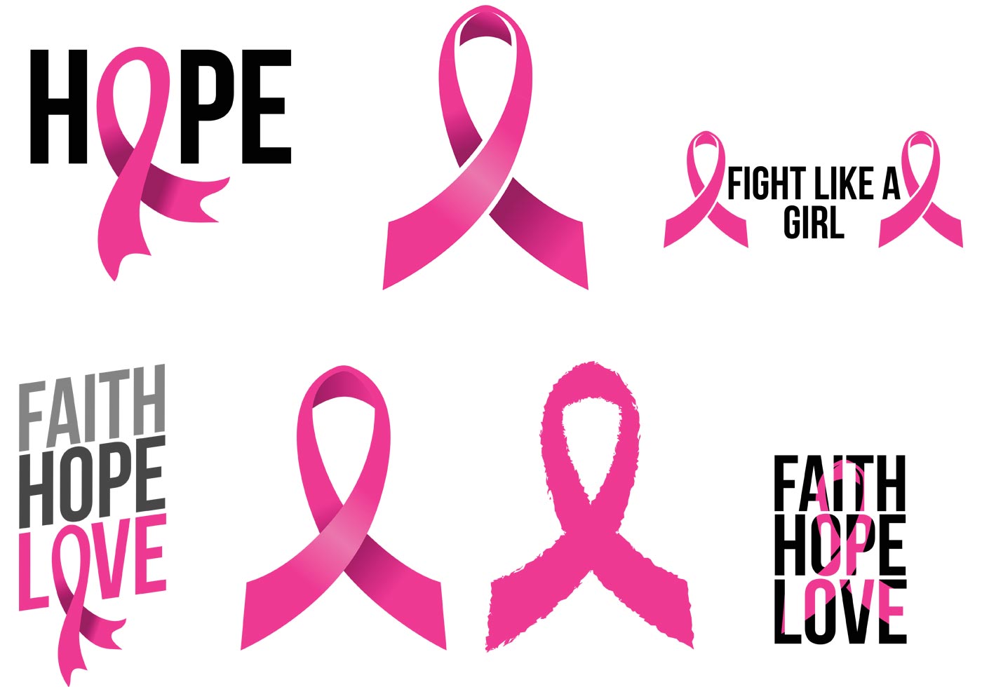 Cancer Ribbon Vector Clip Art