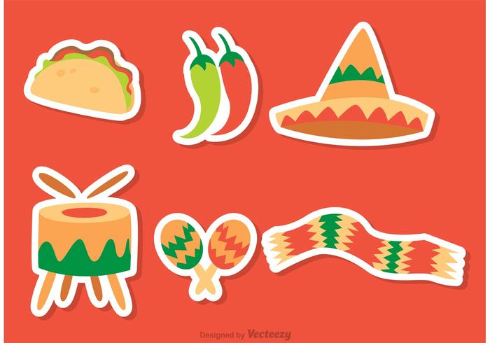 Mexican Icons Vectors Pack