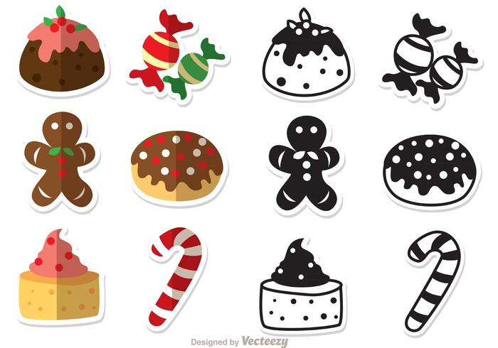 Christmas Desserts Vectors Pack