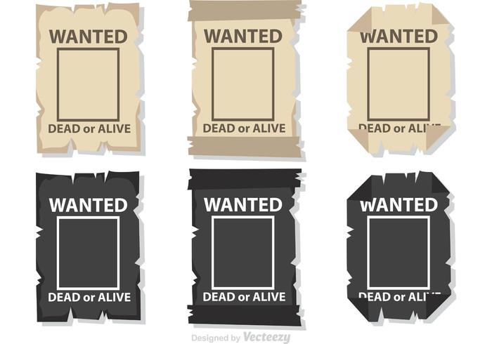 Wanted Poster Vectors Pack