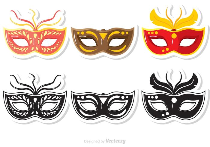 Mardi Gras Mask Vectors