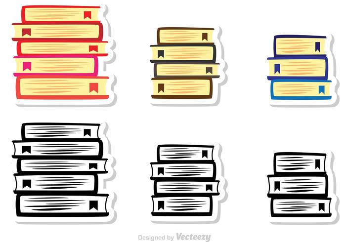 Pila de libros vector