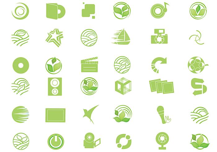 Eco Green Icon Vector Pack