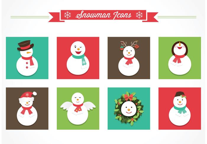 Free Snowman Vector Icons