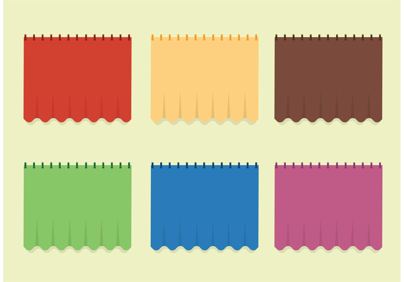 Free Window Curtain Set 83693 Vector Art at Vecteezy