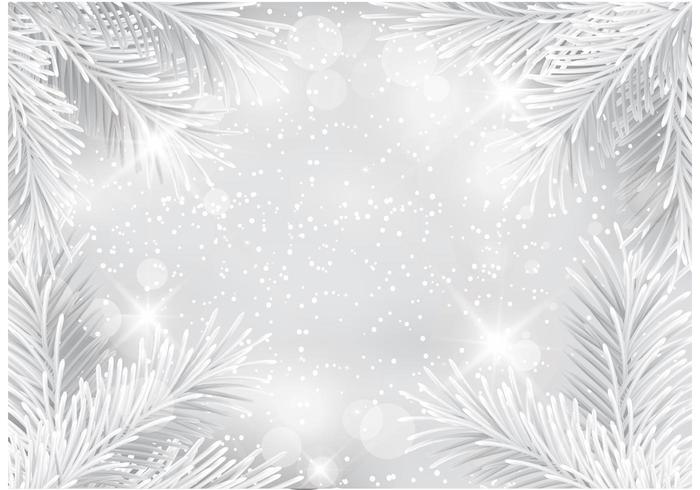 Free Silver Glitter Christmas Vector Background