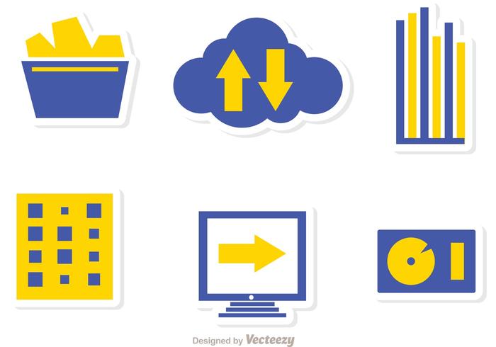 Big Data Management Icons Vector Pack 3